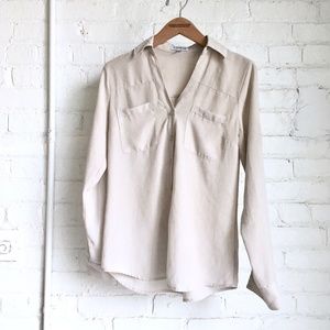 Express Stone Gray Portofino Professional Shirt